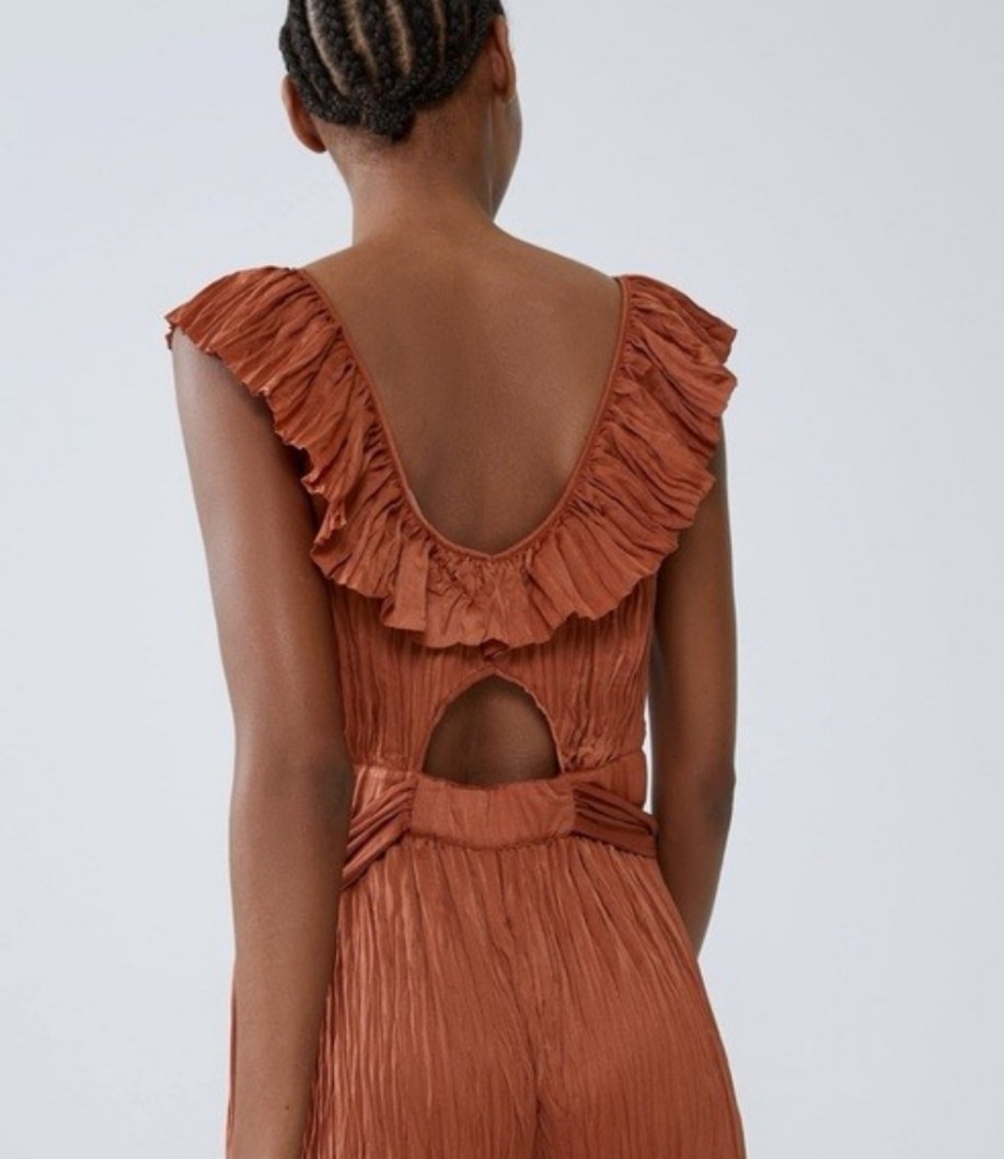 Zara Jumpsuit (Rust Color), Women's 