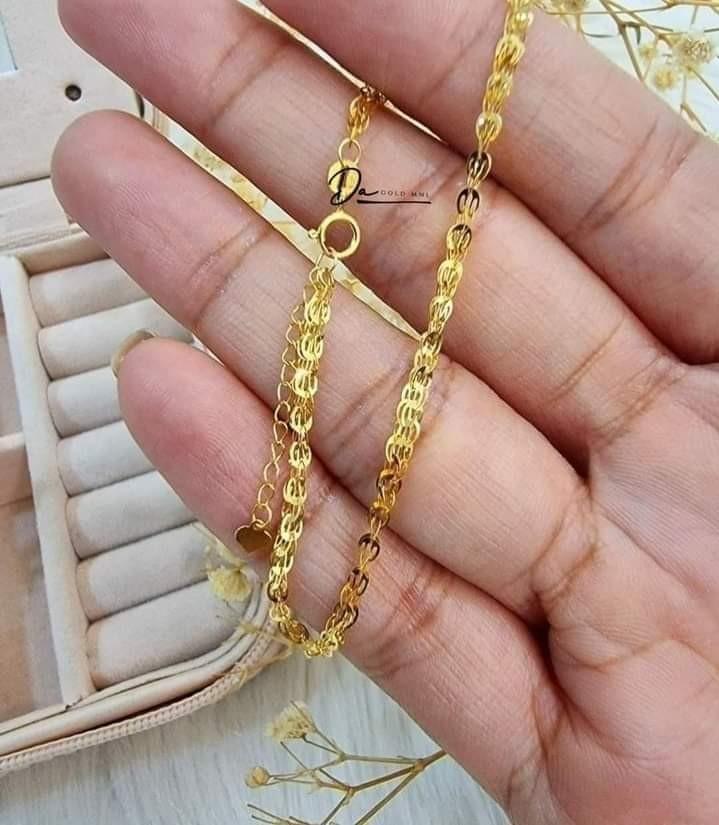 18k gold Damascus bracelet, Women's Fashion, Jewelry & Organizers