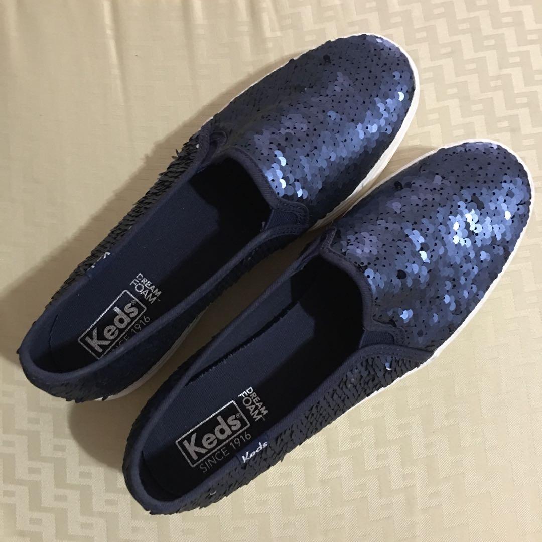 Keds triple decker reverse sequin top