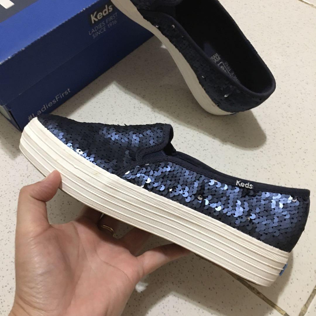 Keds triple best sale decker reverse sequin
