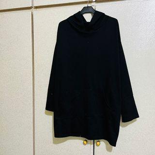 長袖 帽T T-shirt 寬鬆 oversize 後開岔
