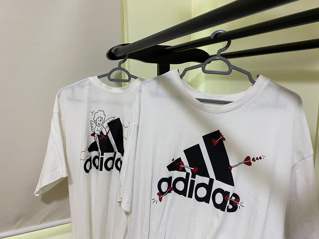 Adidas Couple Shirt, Men'S Fashion, Tops & Sets, Tshirts & Polo Shirts On  Carousell