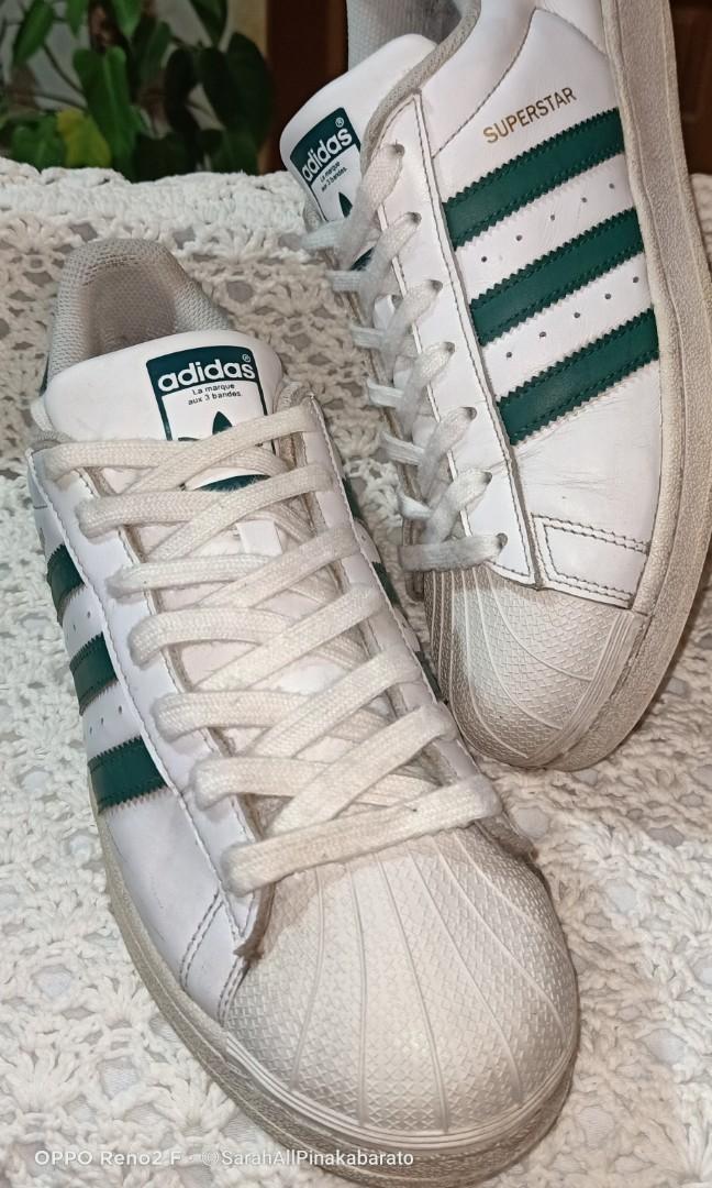 Adidas Superstar Green us9.5, Men's Fashion, Footwear, Carousell