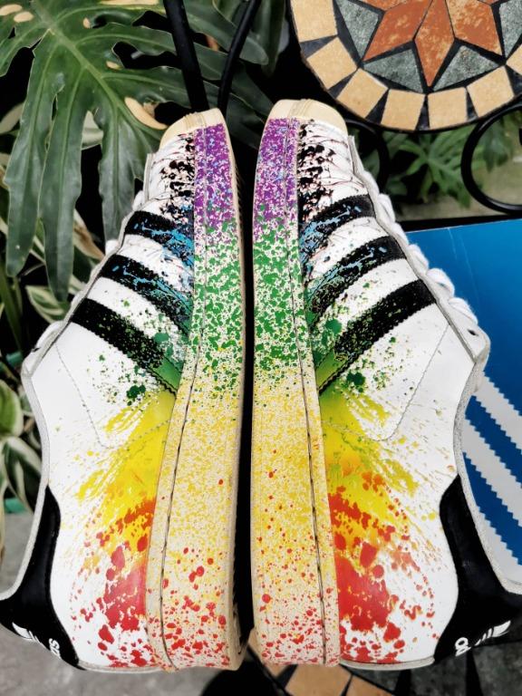 Adidas superstar sale rainbow paint slatter