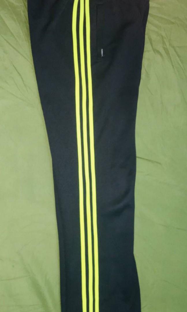 Adidas tracksuit 3 line green Men s Fashion Bottoms Joggers on