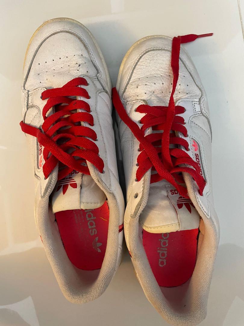 Red adidas new arrivals continental 80