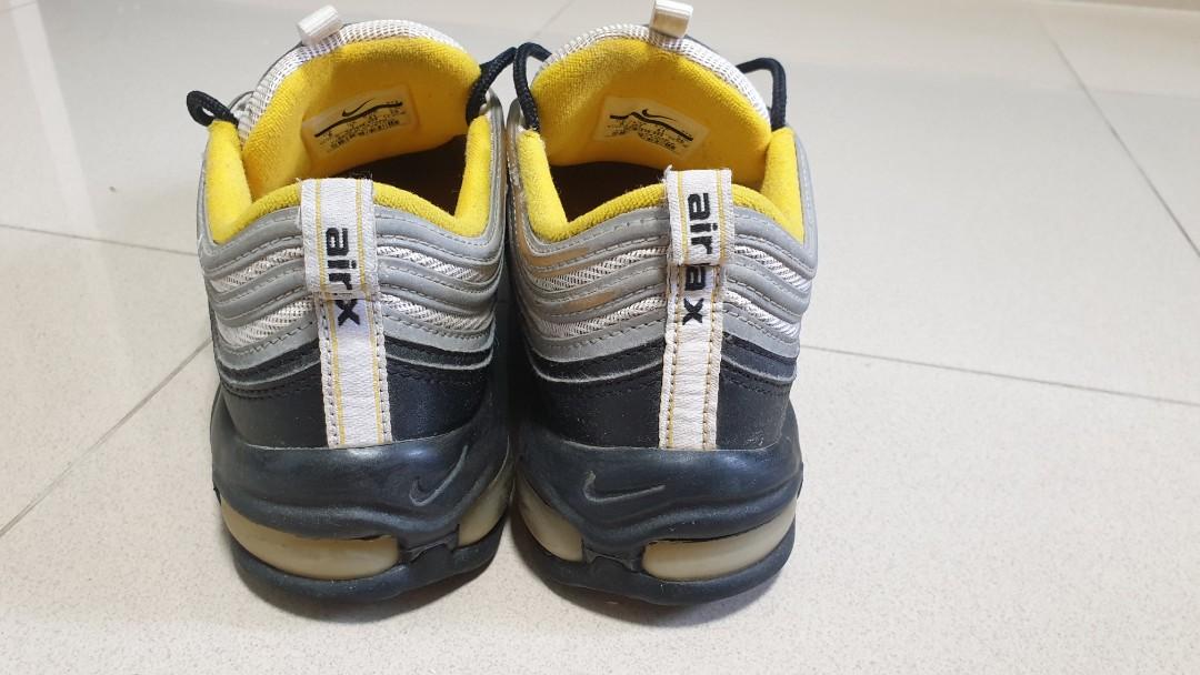 Air Max 97 Pittsburgh Steelers 2018 Black White amarillo Yellow Men s Fashion Footwear Sneakers on Carousell
