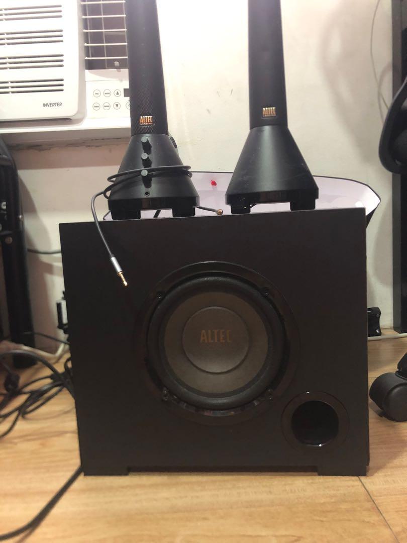 Altec Lansing VS4621 (Category: Soundbars, Speakers & Amplifiers) located in Mandaluyong City. Submitted by jmgaragesale (Listing ID 1172535085, Image 1). Description: Negotiable All units working With free audio jack cable .