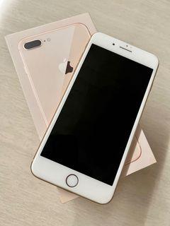 Apple Iphone 8 plus 256GB Rose Gold + Full Accessories (Charger, Adaptor, Box, earpiece, Cable)