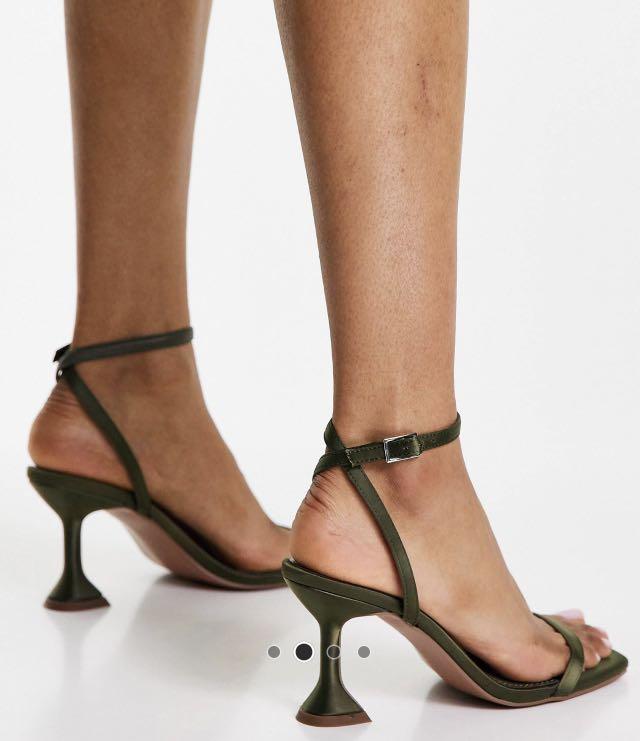 olive green heels