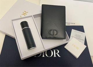 Authentic Christian Dior Sauvage EDT 10ml Travel Spray Passport Holder Set For Him