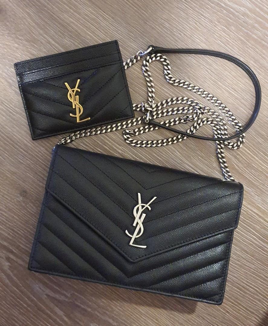 Ysl wallet cheap on chain small