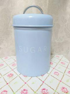baby blue sugar canister