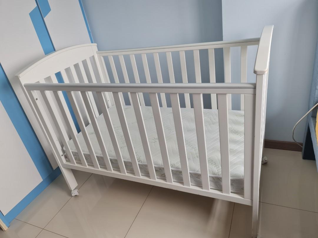 Babyhood Classic Curve Cot - White, Babies & Kids, Baby Nursery & Kids ...