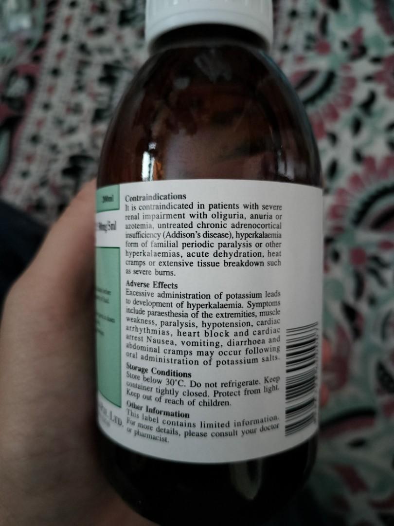 BN Potassium Chloride Mixture 200ml, Health & Nutrition, Health