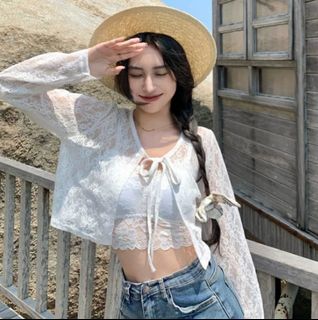 White lace cardigans best sale for ladies