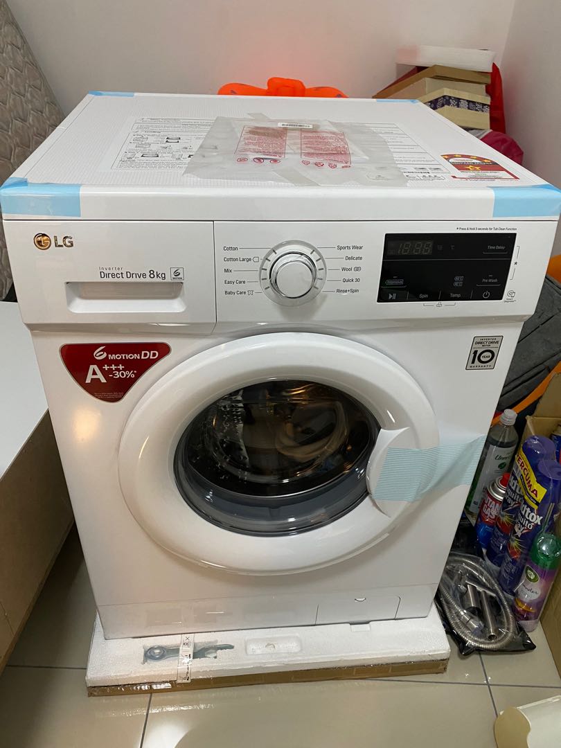 Lg 8kg front load washer deals