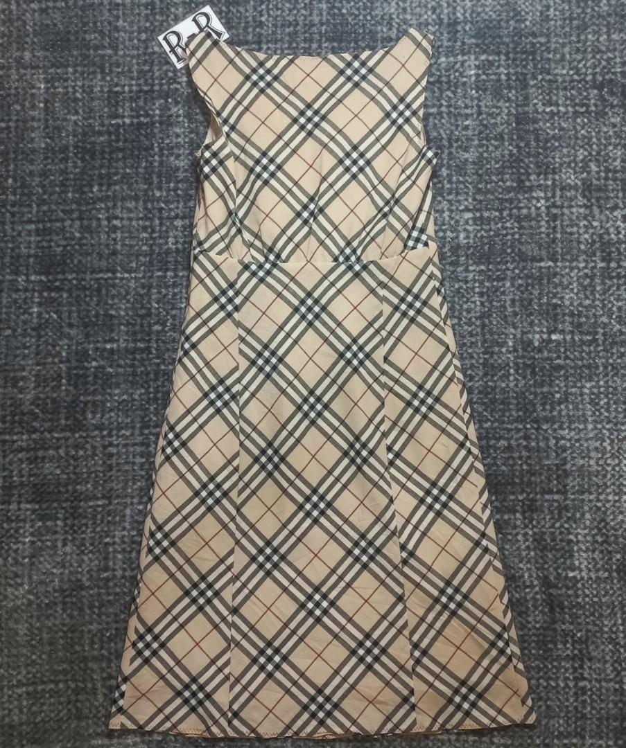 Burberry blue top label dress