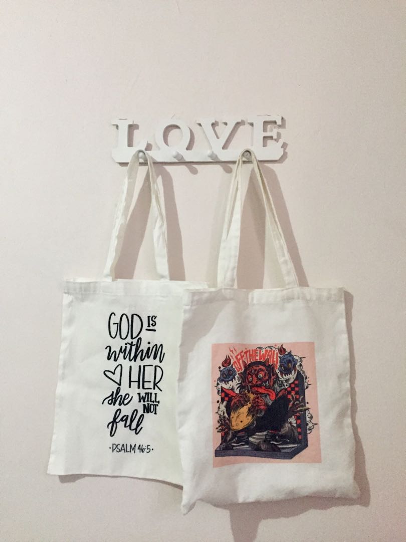 Canvas Grocery Bags | Reusable Cotton Grocery Shopping Tote Bags