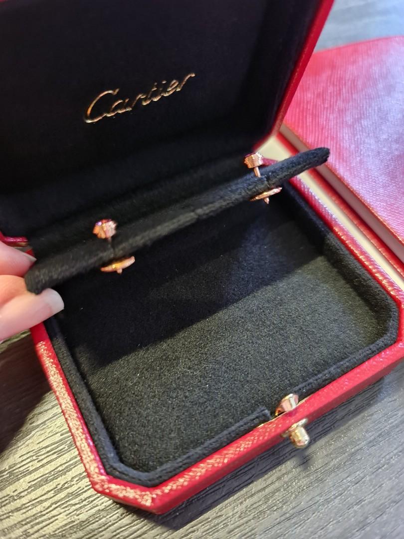 Cartier pink sale sapphire earrings