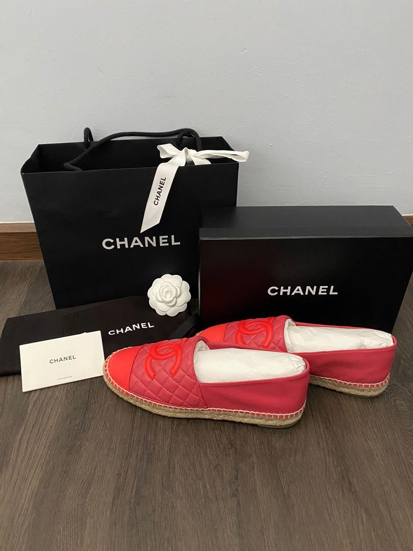 Red and clearance white espadrilles