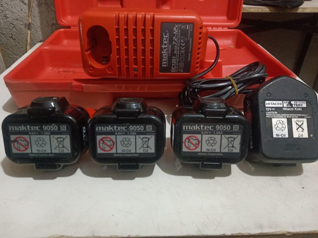Charger Maktec dan baterei Bor