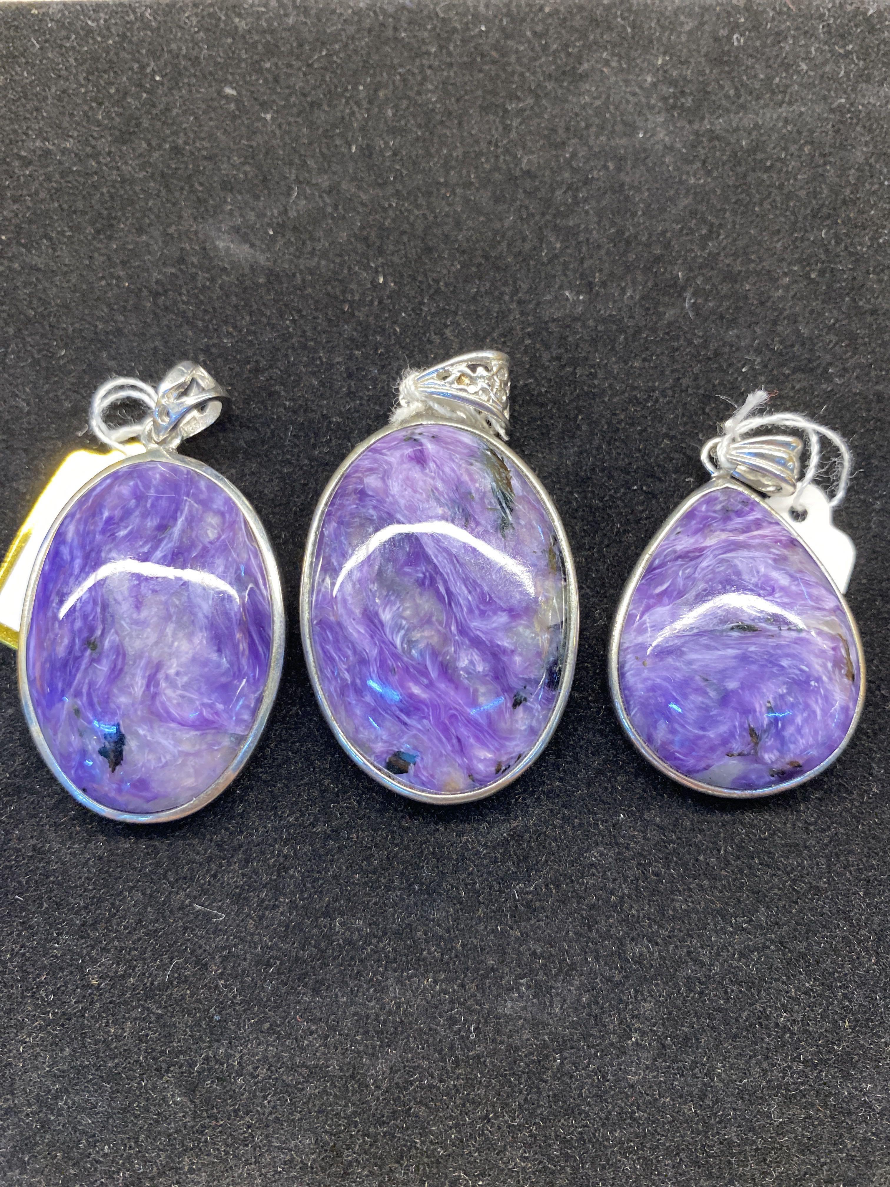 高い素材 Polished 109.Charoite polished レディース