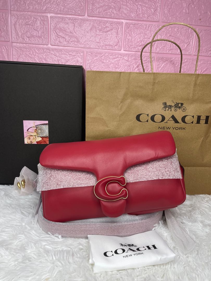 Coach tabby red best sale apple