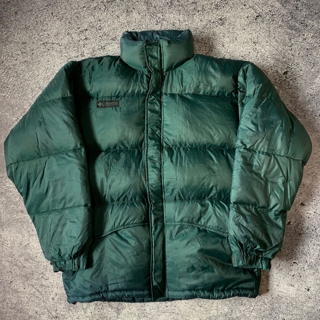 Columbia Puffer Goose Down Jacket Fesyen Pria Pakaian Baju