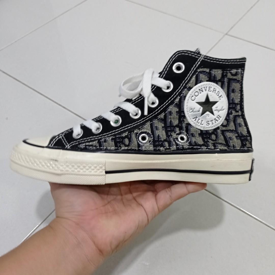 Black dior converse new arrivals
