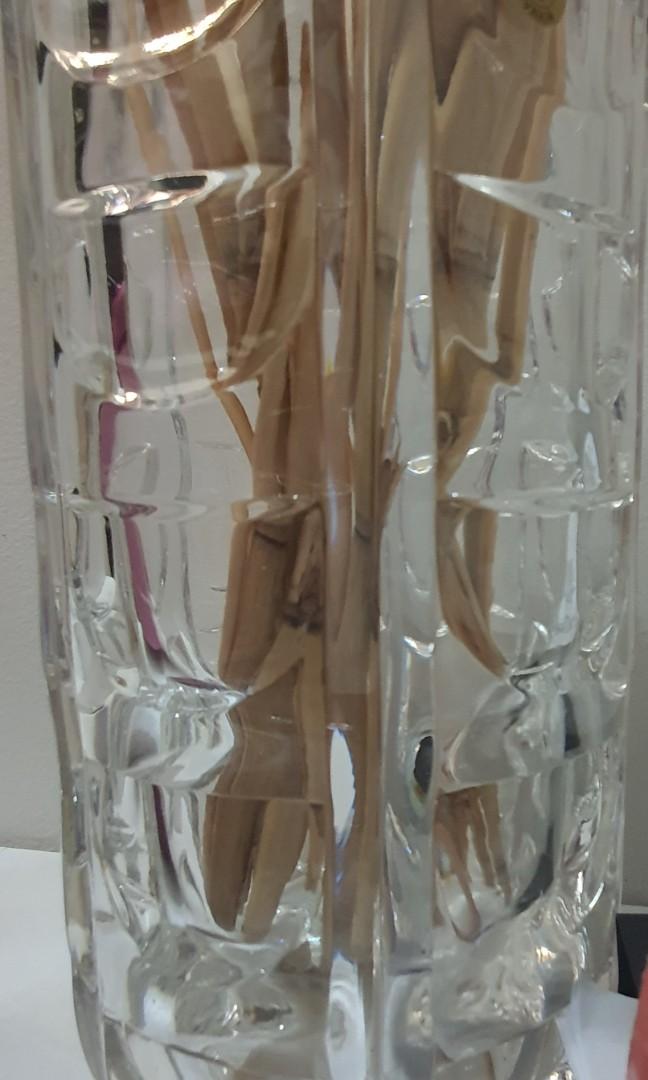 Crystal Vase Heavy and thick (Made in Slovakia), Furniture & Home