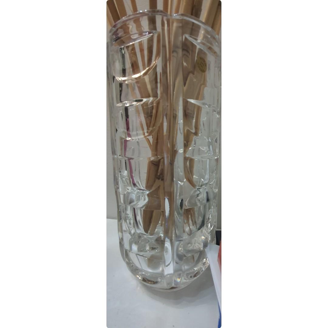 Crystal Vase Heavy and thick (Made in Slovakia), Furniture & Home