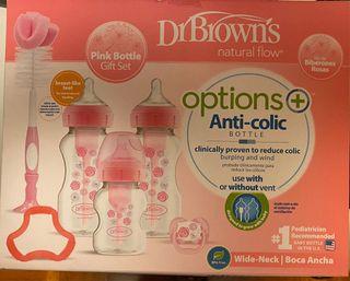 Dr Browns Wide Neck Options+ Anti-Colic Bottles Gift Set