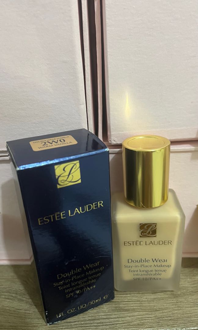 Estee Lauder Double Wear Foundation in 2W0 Warm Vanilla, Beauty & Personal Care, Face, Makeup on