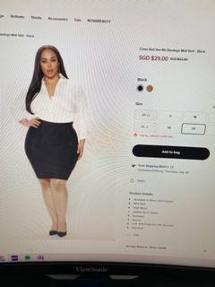 Fashionnova bandage black skirt 2XL UK 18/20