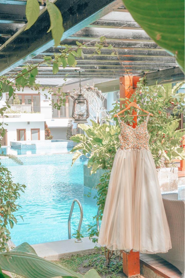 Floral gown store for debut