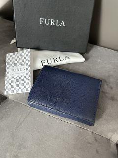 Furla - Classic S Trifold Wallet in Navy