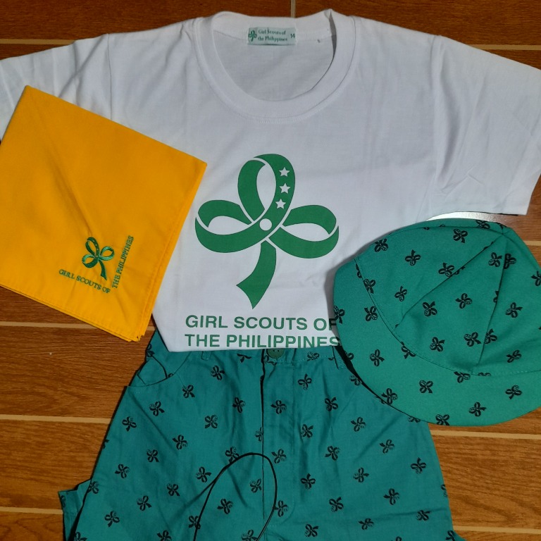 Girl Scout Uniform Set 3 Shirts 2 Shorts 2 scarves Babies
