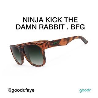 Goodr Ninja Kick The Damn Rabbit Polarized Sunglasses