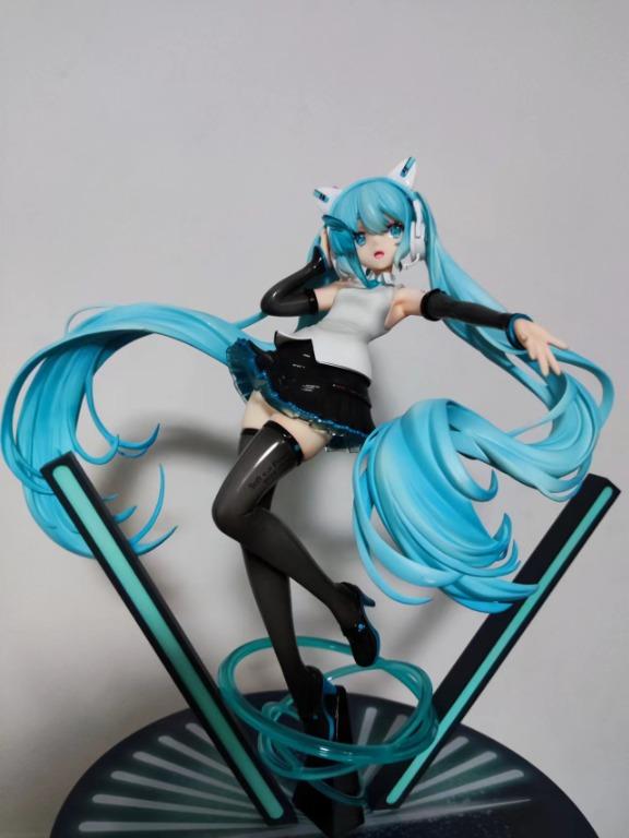 Vocaloid Yowu X Fnex Hatsune Miku Cat Ear Headphones 17 Scale Figure Uk 