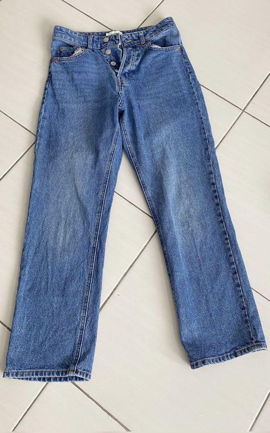 Straight high ankle deals jeans hm