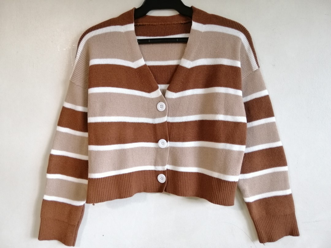 HQ brown stripes knitted longsleeves 
