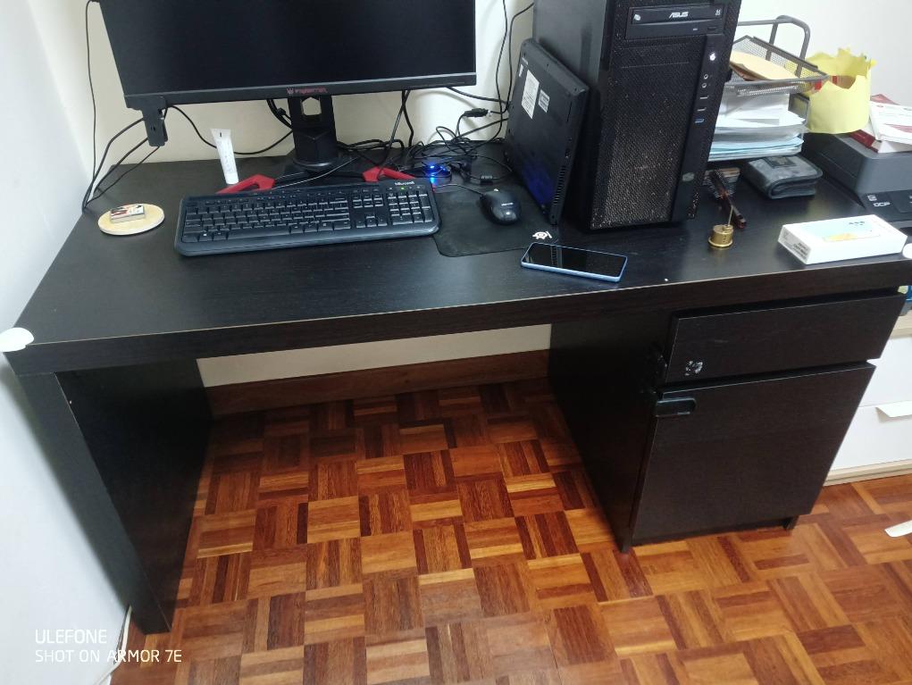 IKEA MALM desk, Furniture & Home Living, Furniture, Tables & Sets on