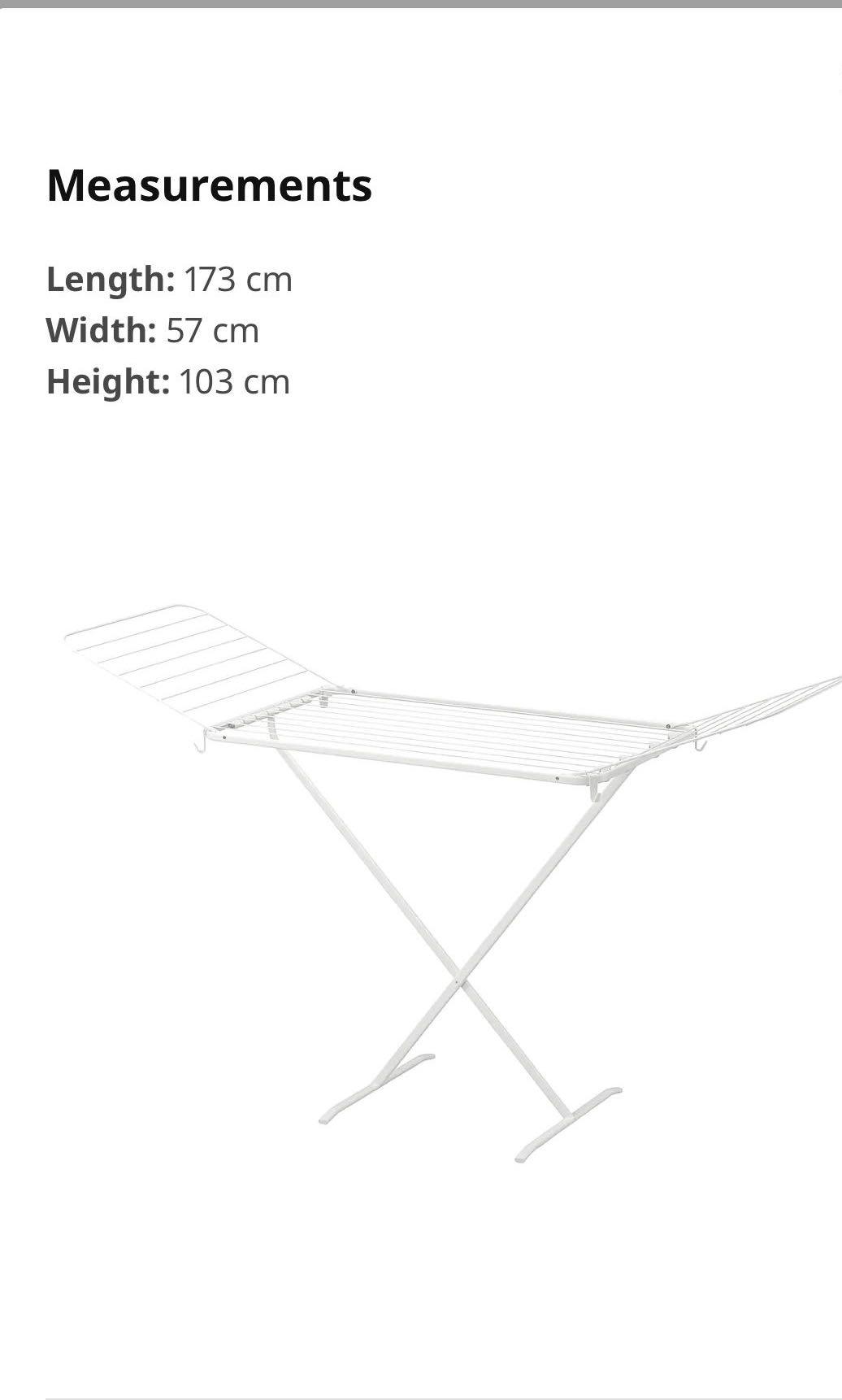 IKEA Mulig, Drying Rack, clothes hanging, Furniture & Home Living, Home Improvement