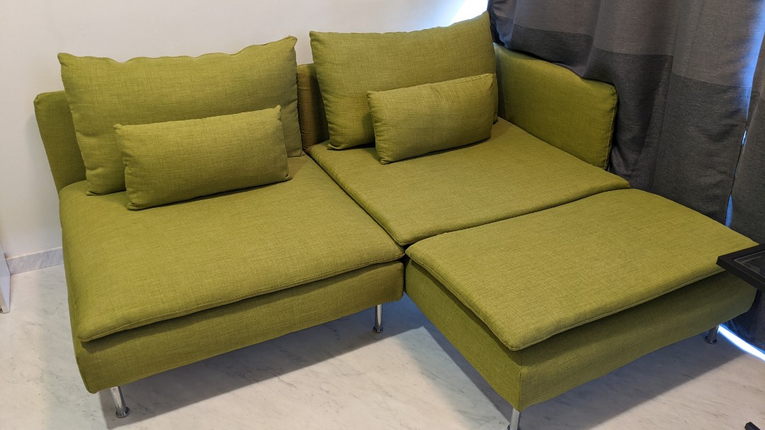 (Free Delivery) IKEA Soderhamn Sofa & Chaise Lounge, Furniture & Home