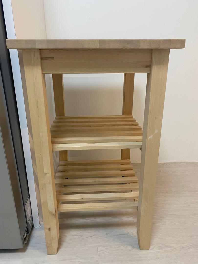 IKEA Wooden Kitchen Trolley, Furniture & Home Living, Kitchenware