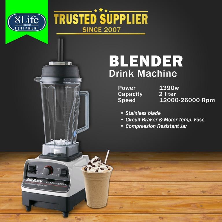Industrial blender heavy duty drink machine (Category: Juicers, Blenders & Grinders) located in Valenzuela. Submitted by eightlife_equipment (Listing ID 245732124, Image 1). Description: OTHER AVAILABLE PRODUCTS: • Beverage Dispenser • Lemon Squeezers • Milk Shaker • Milk Tea Barrels • Cup Sealers - Manual/Semi-Automatic/Automatic/Full Automatic • Cup Sealing Films • Chocolate Fountain • Tray Sealer • Rossetti Coffee Percolator • Drip Coffee Mach