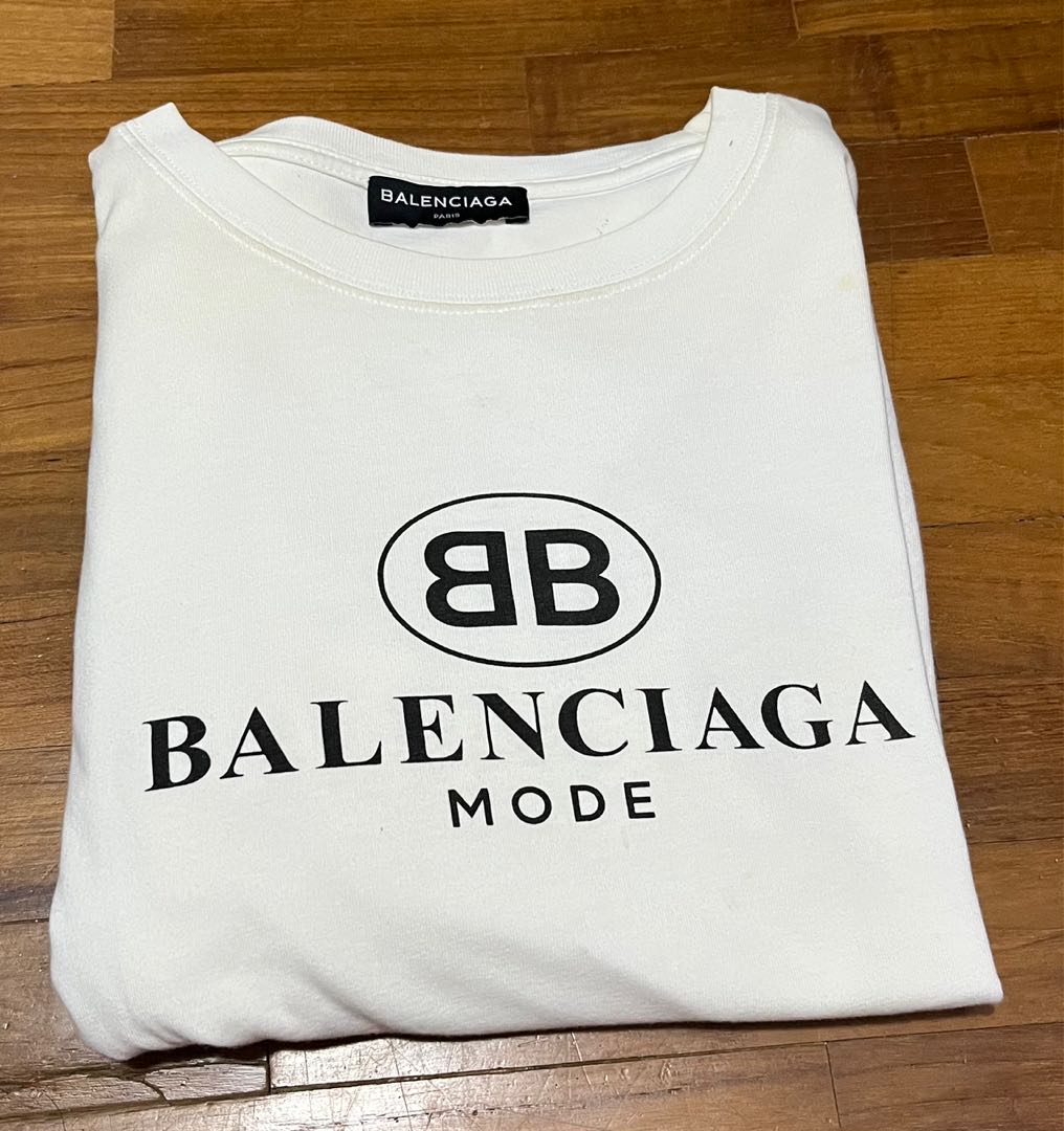 Instocks Balenciaga Bb Mode Tee, Men'S Fashion, Tops & Sets, Tshirts & Polo  Shirts On Carousell