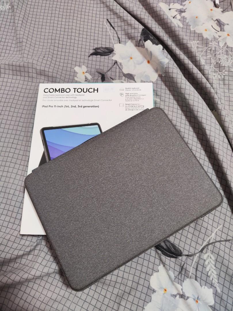 Logitech Combo Touch iPad Pro 11, Mobile Phones & Gadgets, Mobile & Gadget Accessories, Cases