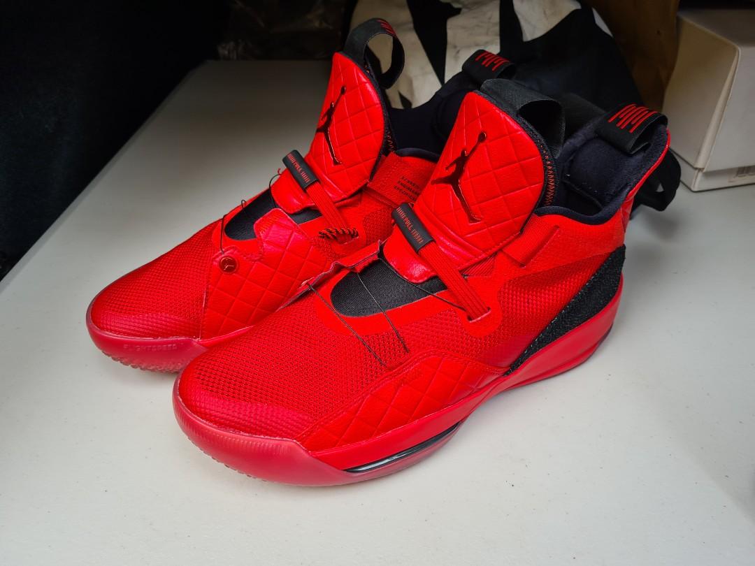 Jordan 33 top all red